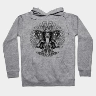 Tree of life -Yggdrasil with ravens Hoodie